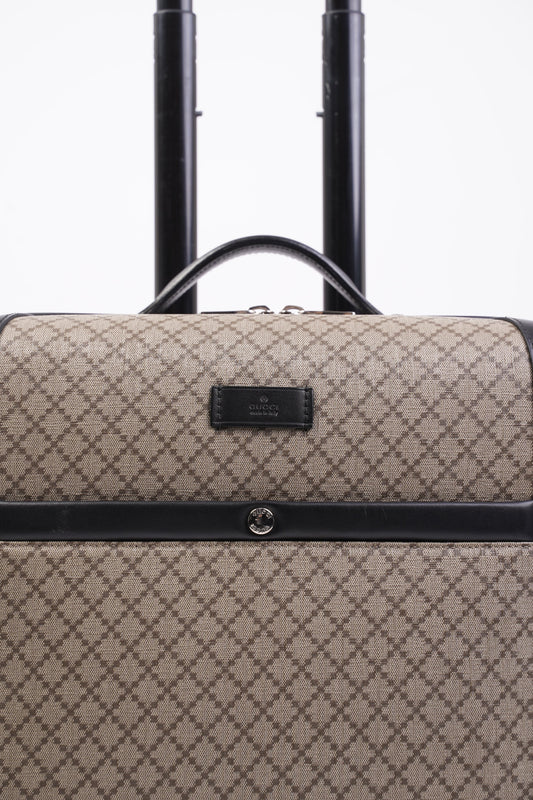 Gucci Diamante Carry On Suitcase Supreme Coated Canvas