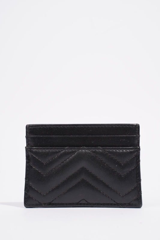 Gucci GG Marmont Card Holder Black Leather