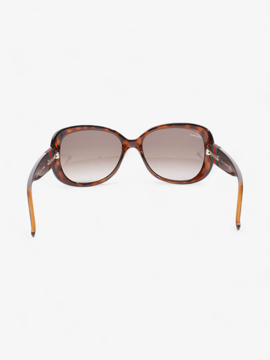 Gucci GG Round Sunglasses Brown Acetate 135mm