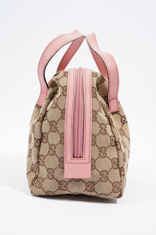 Gucci Dome Bag Supreme Print / Pink Canvas