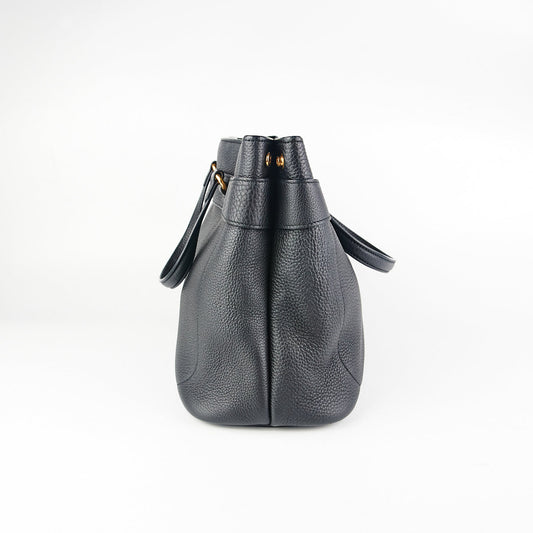 Gucci Bright Bit Convertible Tote Medium Black