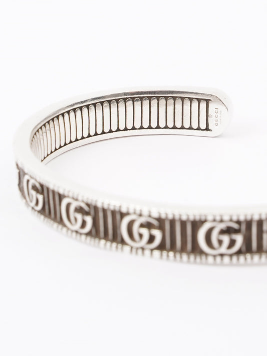Gucci Double G Bracelet Silver Silver Sterling 17
