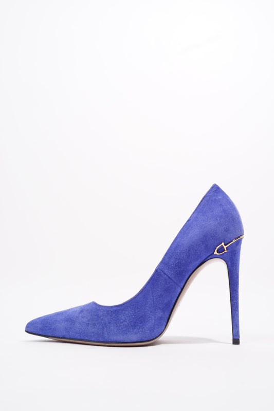 Gucci Adina Blue Suede EU 36.5 UK 3.5