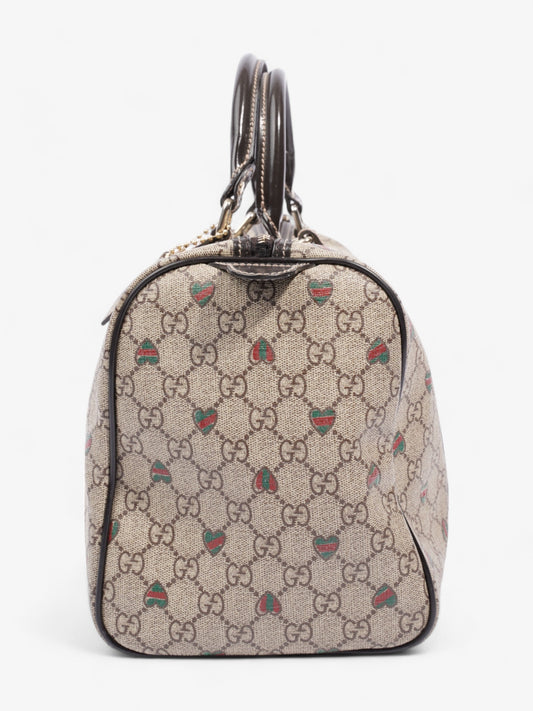 Gucci Boston Bag GG Supreme / Red / Green Coated Canvas