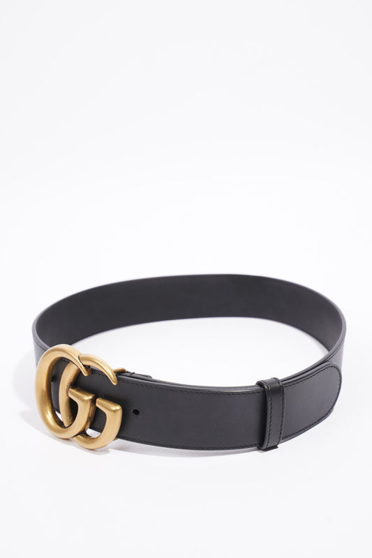 Gucci GG Marmont Belt Black Leather 70cm 28"