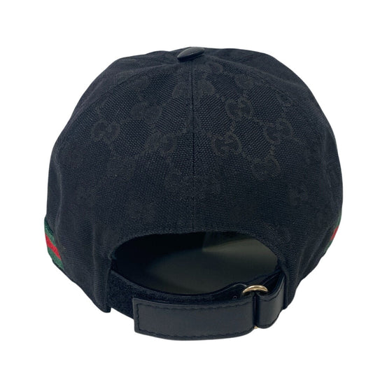 GUCCI cap 200035 Cotton, Polyester black GG canvas S/57
