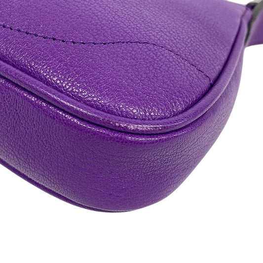 GUCCI Handbag 739076 leather purple GG Marmont Aphrodite Small Women Used