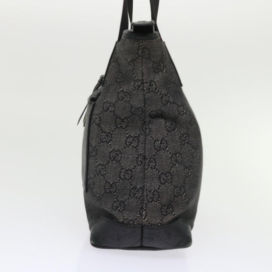 GUCCI GG Canvas Shoulder Bag Leather Black 28893 ac2029