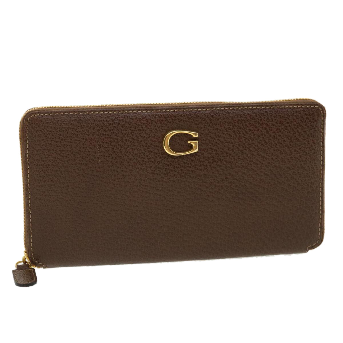 GUCCI Long Wallet Leather Gray 035218418470 am3871