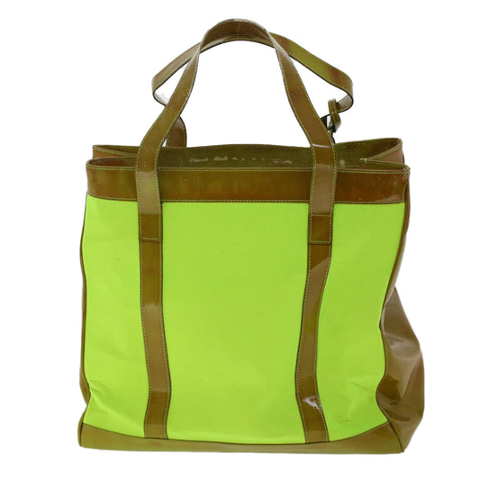 GUCCI Hand Bag Canvas 2Set Yellow ar9899B