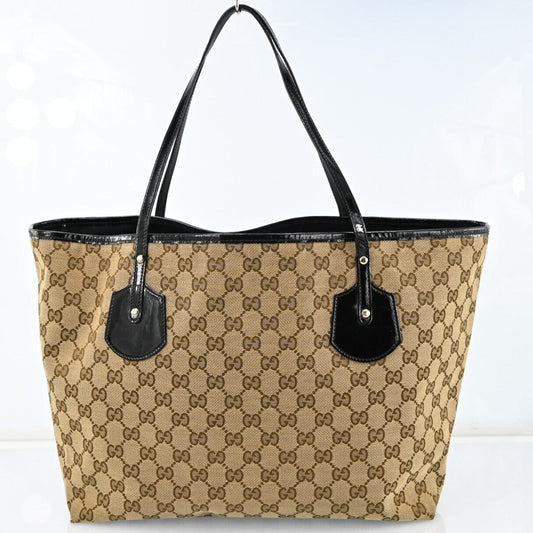 Gucci Gg Canvas Tote Bag Beige