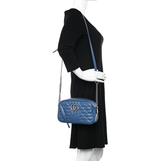 Gucci Calfskin Matelasse Aria Small Gg