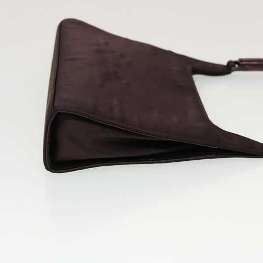 Gucci Bamboo Shoulder Bag Satin Purple 000.0822 bs5803