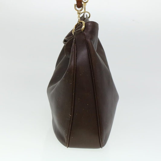 GUCCI Bamboo Shoulder Bag Leather 2way Brown bs6148