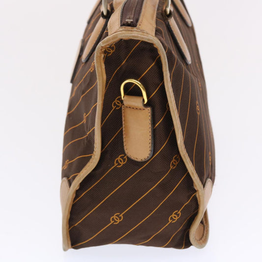 GUCCI Hand Bag Canvas Leather Brown bs7158