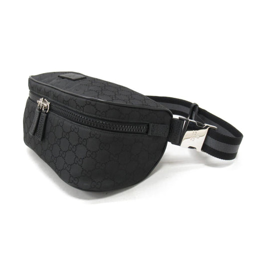 Gucci Interlocking GG Black Canvas Bum Bag