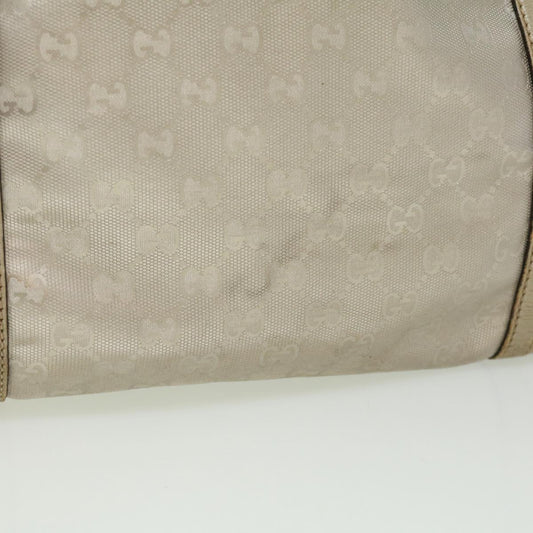 GUCCI GG Canvas Tote Bag Silver cl184