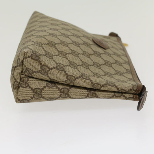 Gucci GG Canvas Clutch Bag PVC Leather Beige 0141156088 4021 ep901