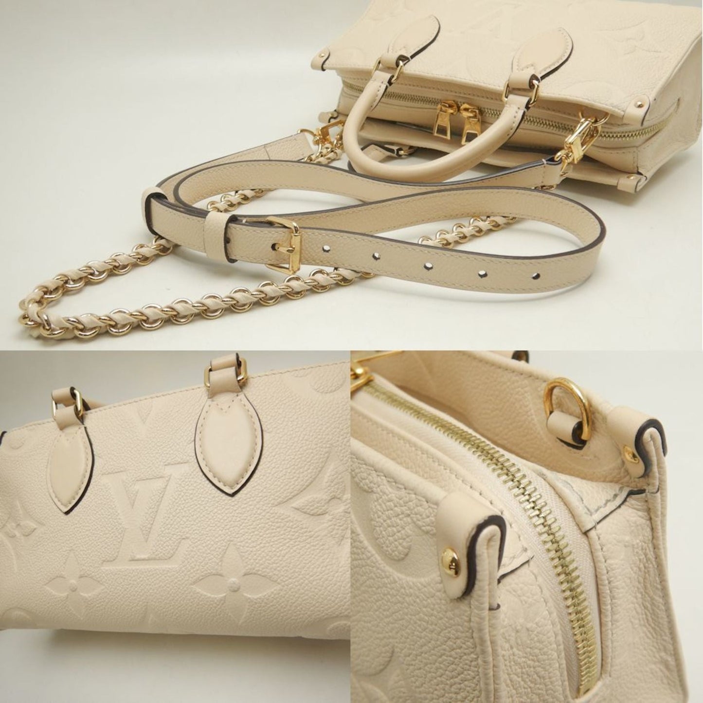 Louis Vuitton ivory Leather Handbag