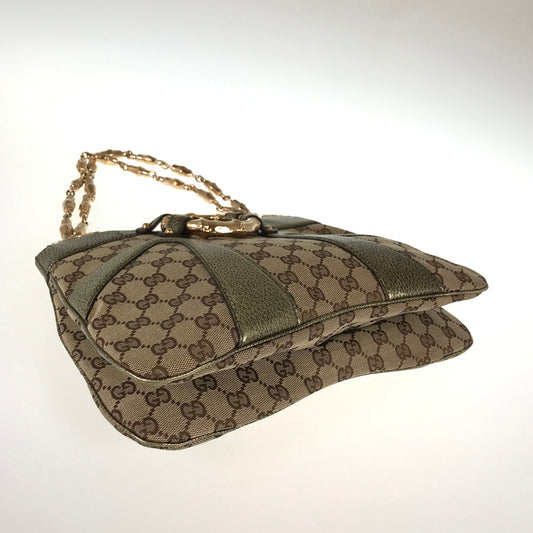 GUCCI Bamboo GG canvas 135962 Hand bag