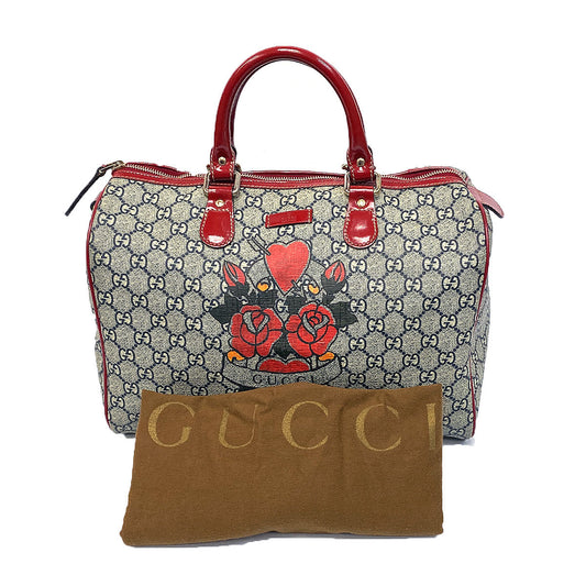 Gucci GG Tattoo Heart Medium Joy Boston Bag