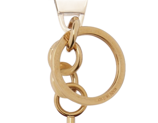Gucci Interlocking G Purple and Red Glitter Keychain Handbag Charm