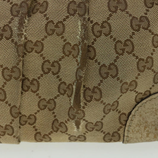 GUCCI GG Canvas Shoulder Bag 2way Beige ki2405