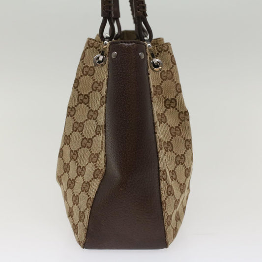 GUCCI GG Canvas Hand Bag Beige 115007 ki3212