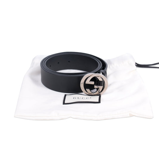 Gucci GG Interlocking Leather Belt