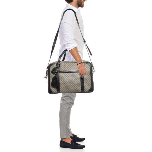 Gucci Beige/Ebony Diamante Supreme Canvas Brief Laptop Bag