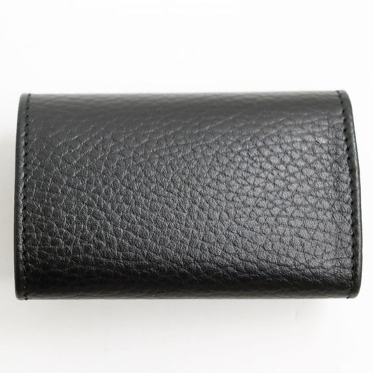 GUCCI Key case Key holder Main: Leather black mens Used