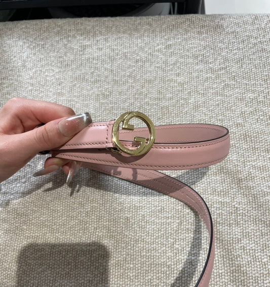 Gucci Blondie W20MM Women's Belt Pink