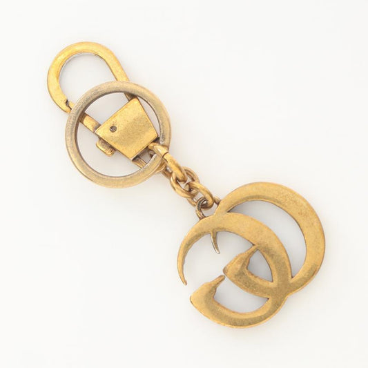 Gucci Double G Bag Charm Key Ring - Gold, Multicolor, Rhinestone Decor