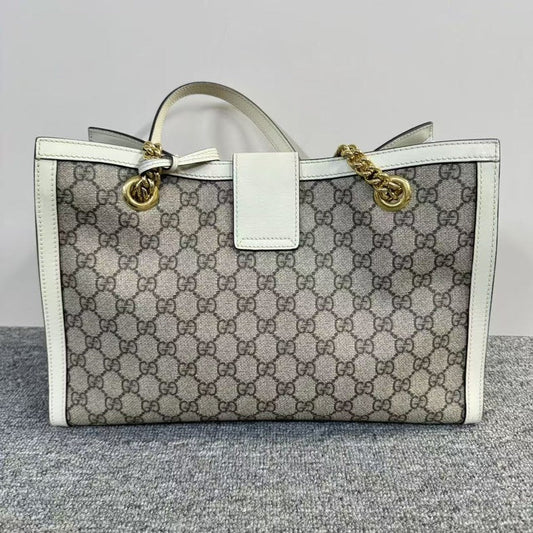 Gucci Beige Canvas Padlock Bag Medium