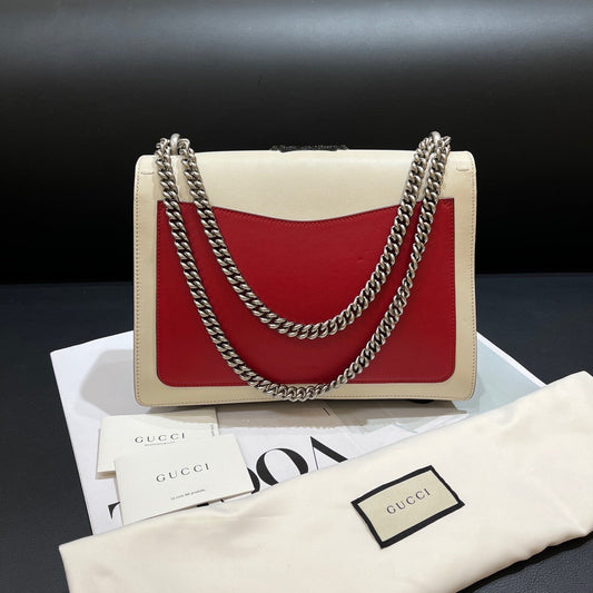 Gucci Dionysus Multicolor Leather Bee Embellished Shoulder Bag Medium