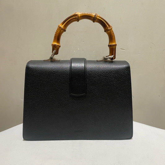 Gucci Bamboo Handle Dionysus Black Handbag