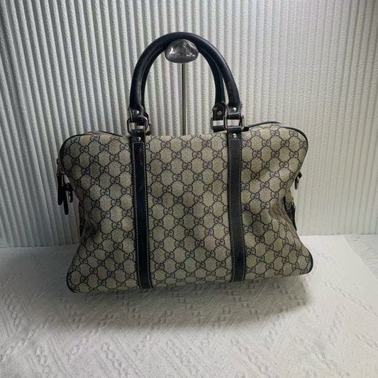 Gucci GG Plus Monogram Beige Duffel Bag