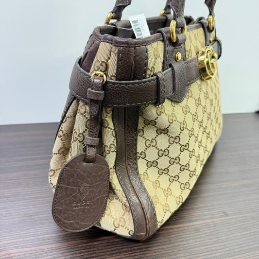 Gucci GG Marmont Tote Bag Beige Brown Preloved