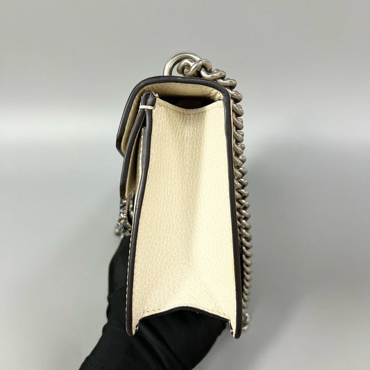 Gucci Dionysus Enamel Bag in Cream Leather - Preloved Shoulder Bag XJ10572
