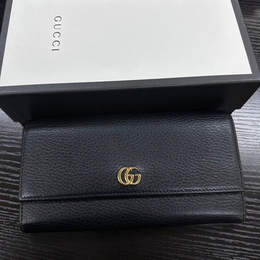 Gucci GG Black Leather Wallet