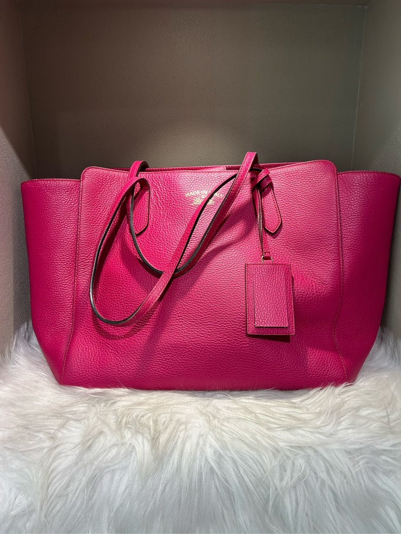 Gucci Pre-Loved Pink Leather Shoulder Bag 498879 On Sale