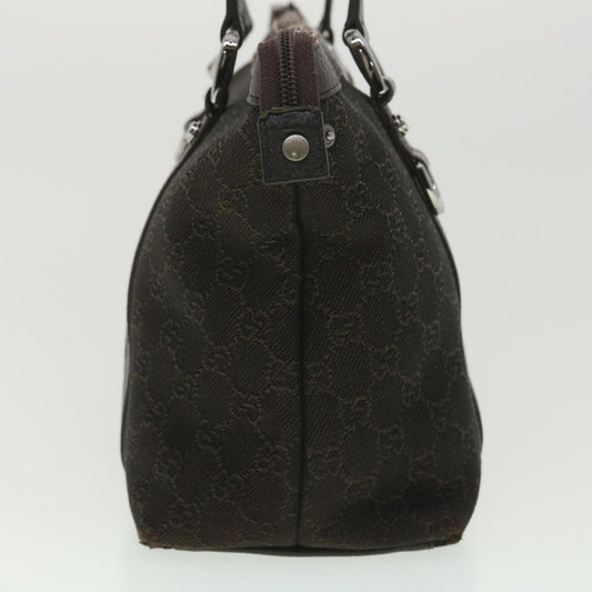 GUCCI GG Canvas Tote Bag Dark Brown 268640 ro914