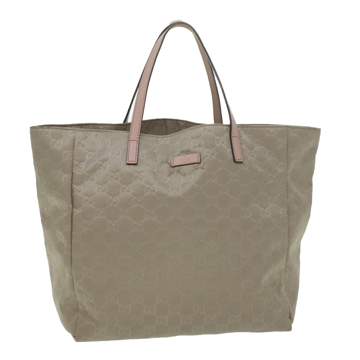 GUCCI GG Canvas Boston Bag Gray Pink 282439 ro917