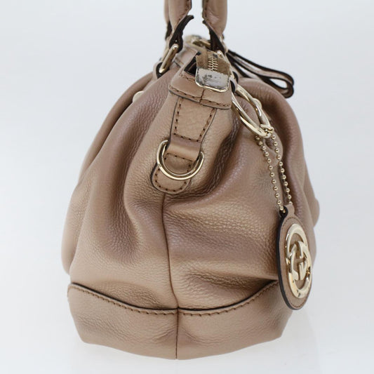 GUCCI Hand Bag Leather 2way Pink 247902 th3878