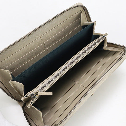 GUCCI 658634 Diana Bamboo Continental wallet Purse leather beige Women