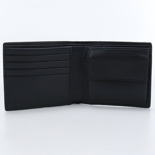 GUCCI 365467 Bi-fold wallet Gucci sima Coin wallet leather black mens