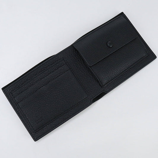 GUCCI 658681 Bi-fold wallet Gucci logo Coin wallet leather black mens
