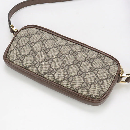 GUCCI 598664 Shoulder Bag Ofidia Cross body bag GG Supreme Canvas. leather beige unisex