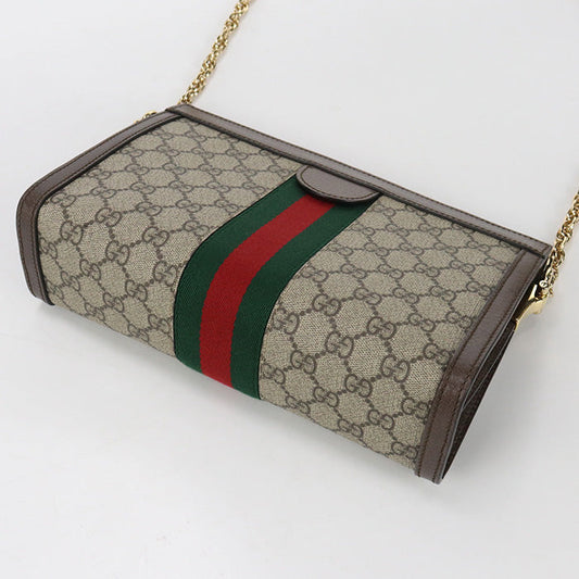 GUCCI 503877 K05NG 8745 Ofidia Chain Shoulder Bag GG Supreme beige Women