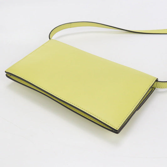 GUCCI 369664 Interlocking G Shoulder wallet Chain wallet leather yellow Women